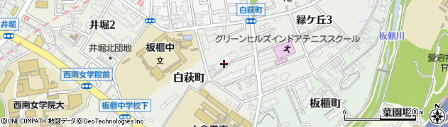 福岡県北九州市小倉北区白萩町2-14周辺の地図