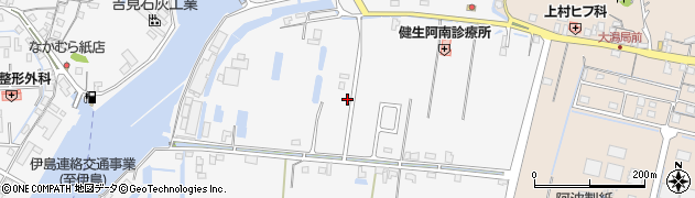 徳島県阿南市津乃峰町（新浜）周辺の地図