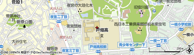 福岡県立戸畑高等学校周辺の地図