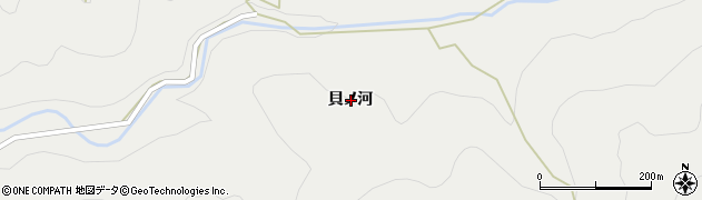 徳島県阿南市加茂町貝ノ河周辺の地図