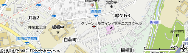 福岡県北九州市小倉北区白萩町2-1周辺の地図