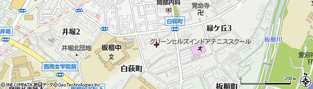 福岡県北九州市小倉北区白萩町1周辺の地図