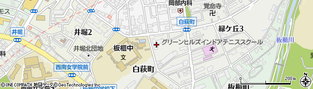 福岡県北九州市小倉北区白萩町1-3周辺の地図