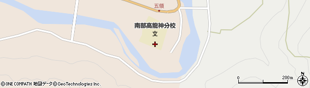 和歌山県立南部高等学校龍神分校周辺の地図