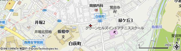 福岡県北九州市小倉北区白萩町1-9周辺の地図