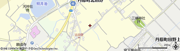 愛媛県西条市丹原町北田野998周辺の地図