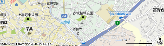 桜城公園前駐車場周辺の地図