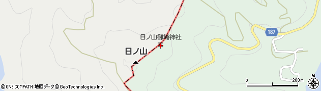 日ノ山御埼神社周辺の地図