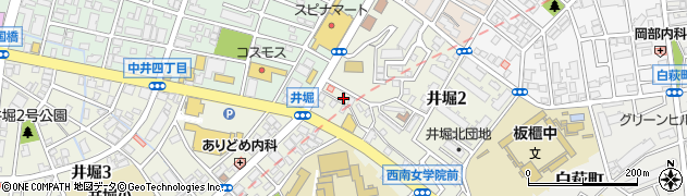 井堀二丁目公園周辺の地図