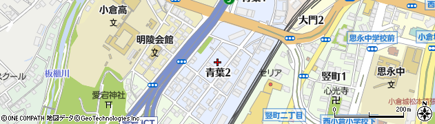九州電力株式会社　青葉寮周辺の地図