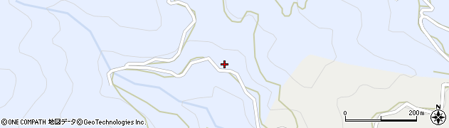 徳島県上勝町（勝浦郡）生実（白鶴）周辺の地図
