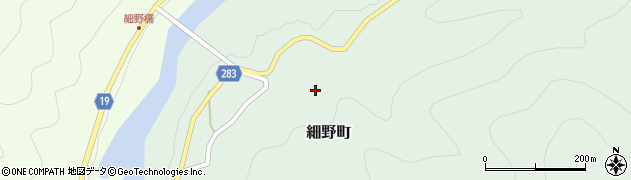 徳島県阿南市細野町（中上）周辺の地図
