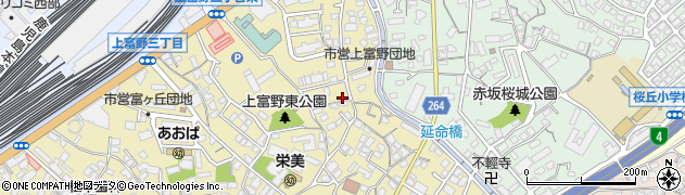 福岡県北九州市小倉北区上富野4丁目周辺の地図