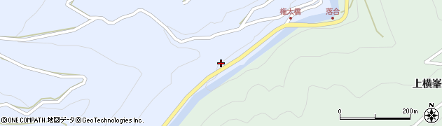 徳島県上勝町（勝浦郡）生実（南浦）周辺の地図