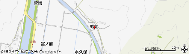 徳島県阿南市桑野町蛭地周辺の地図