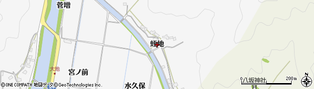 徳島県阿南市桑野町（蛭地）周辺の地図