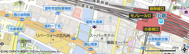 室町大橋東周辺の地図