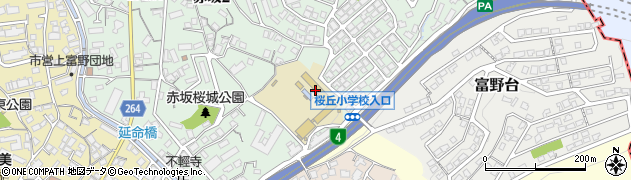 桜丘児童クラブ周辺の地図