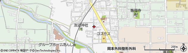 愛媛県松山市安城寺町1635-3駐車場周辺の地図