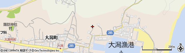 徳島県阿南市大潟町周辺の地図