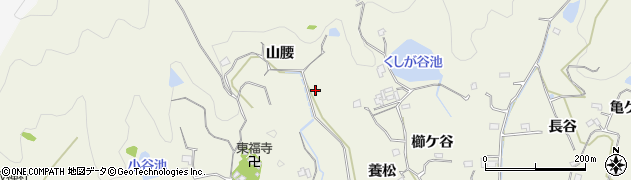 徳島県阿南市内原町（山腰）周辺の地図