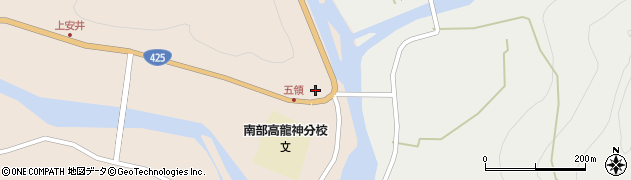 和歌山県田辺市龍神村安井1078周辺の地図
