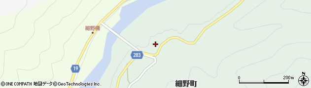 徳島県阿南市細野町（中村）周辺の地図