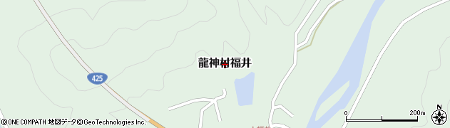 和歌山県田辺市龍神村福井周辺の地図