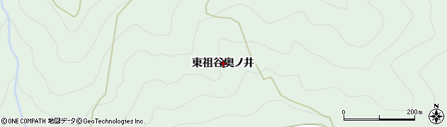 徳島県三好市東祖谷奥ノ井周辺の地図