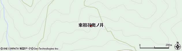徳島県三好市東祖谷奥ノ井周辺の地図