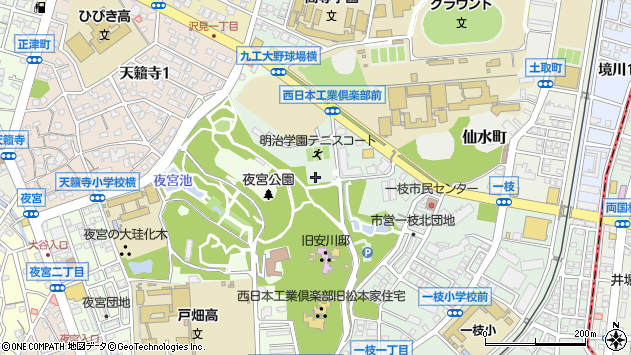 〒804-0021 福岡県北九州市戸畑区一枝の地図