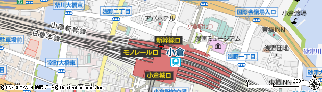 小倉工業倶楽部周辺の地図