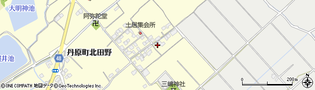 愛媛県西条市丹原町北田野689周辺の地図