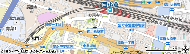 福岡県北九州市小倉北区大門2丁目2周辺の地図