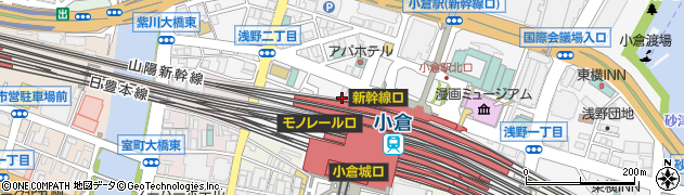 インターネットカフェiBOX 小倉駅前店周辺の地図