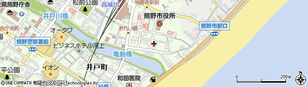 熊野市役所　熊野教育支援センター周辺の地図