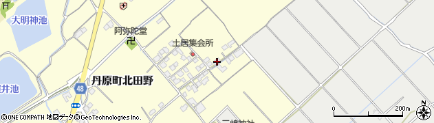 愛媛県西条市丹原町北田野680周辺の地図