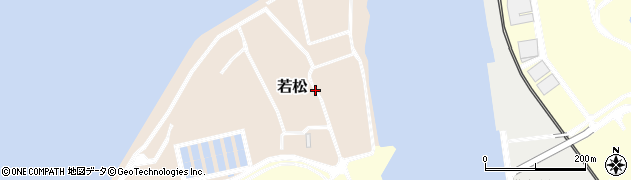 福岡県北九州市八幡東区若松周辺の地図
