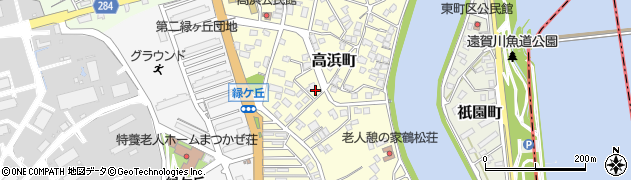 福岡県芦屋町（遠賀郡）高浜町周辺の地図