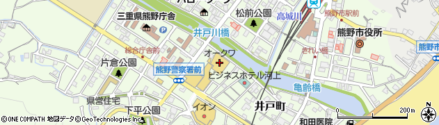オークワ熊野店周辺の地図