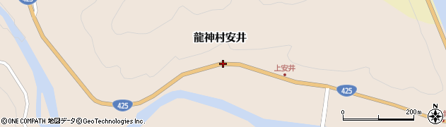 和歌山県田辺市龍神村安井周辺の地図