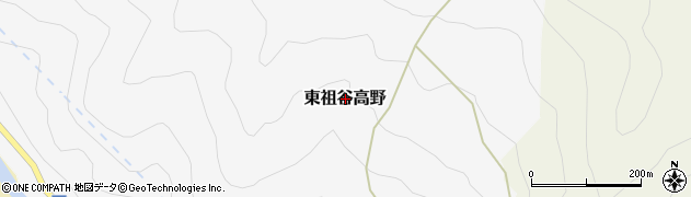 徳島県三好市東祖谷高野周辺の地図