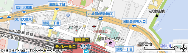 ホットヨガスタジオ ラバ 小倉店(LAVA)周辺の地図