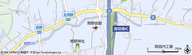 和歌山県御坊市熊野周辺の地図