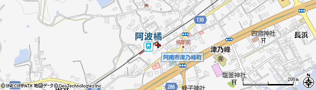 阿波橘駅周辺の地図