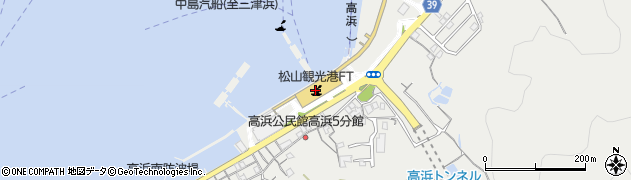 松山観光港ターミナル観光案内所周辺の地図