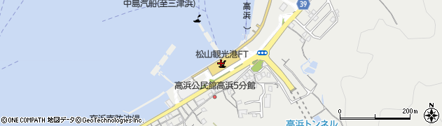 松山観光港旅客船ターミナル（瀬戸内海汽船）周辺の地図