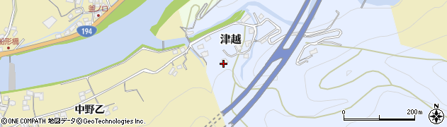 愛媛県西条市津越7140周辺の地図