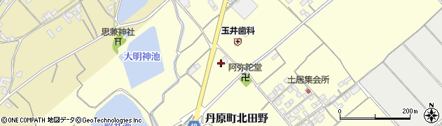 愛媛県西条市丹原町北田野951周辺の地図