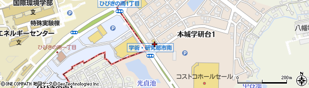 ファミリーマート八幡学研台店周辺の地図